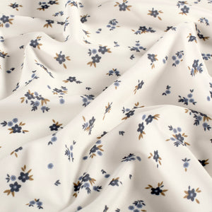 Tissu extensible bain & sport UPF50 – Tissu imprimé - Fleurs Blanc cassé