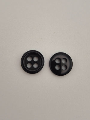 Boutons noirs - 8 mm