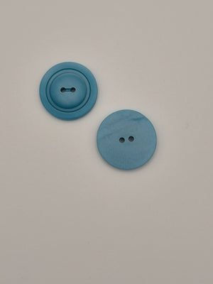 Boutons bleus verts  - 22 mm