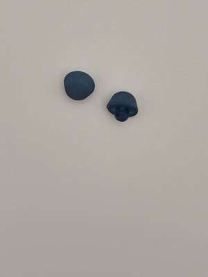 Boutons bleus verts  - 10 mm