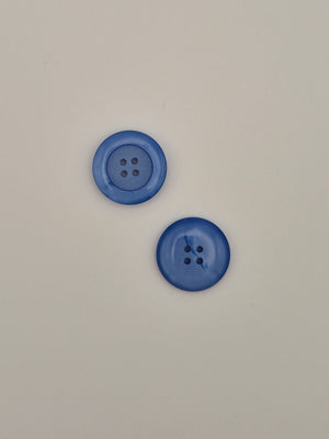 Boutons bleus verts  - 16 mm