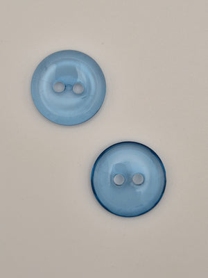 Boutons bleus verts  - 28 mm