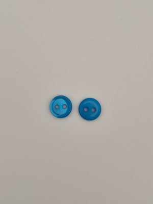 Boutons bleus verts  - 9 mm