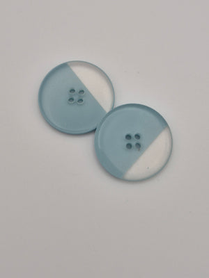 Boutons bleus verts  - 23 mm