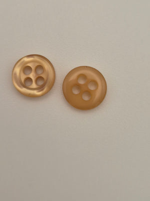 Boutons marrons - 9 mm