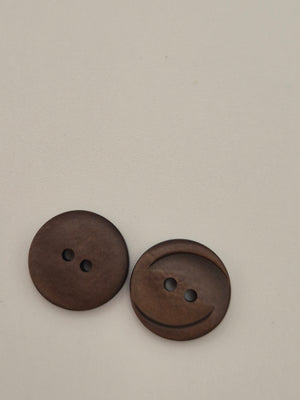 Boutons marrons - 11 mm