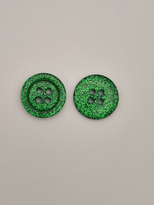 Boutons verts - 15 mm