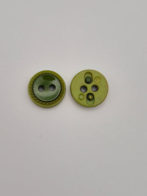 Boutons verts - 13 mm