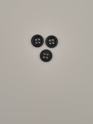 Boutons noirs - 11 mm