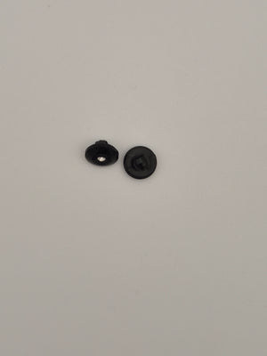 Boutons noirs - 10 mm