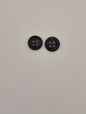 Boutons noirs - 12 mm