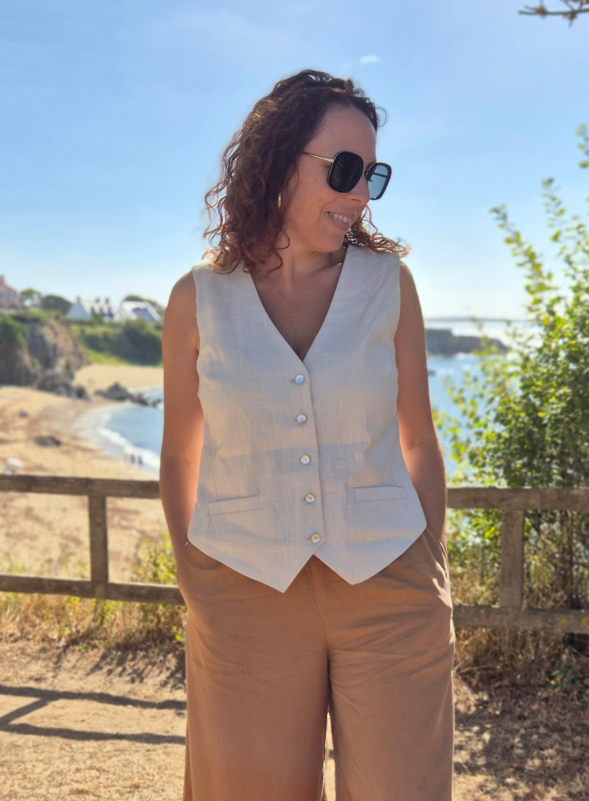 Gilet Fibre Mood en lin