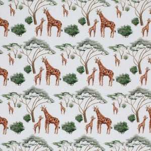 Maille côtelée - Girafes