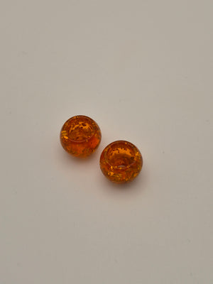 Boutons oranges  - 8 mm