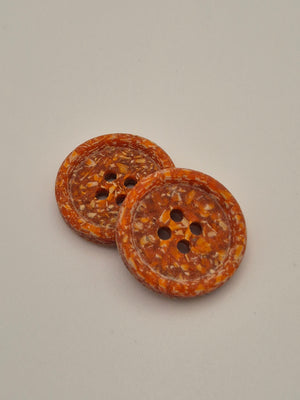 Boutons oranges  - 19 mm