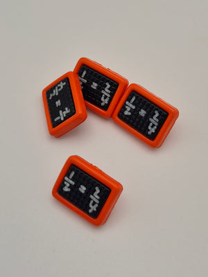 Boutons oranges  - 17 mm