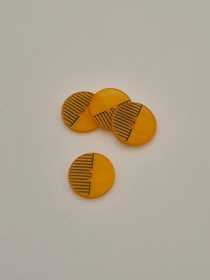 Boutons jaunes / oranges  - 9 mm