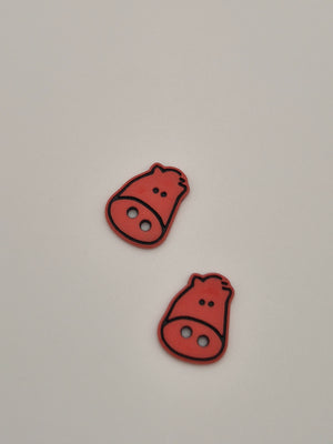 Boutons rose  - 12 mm