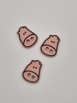 Boutons rose  - 10 mm