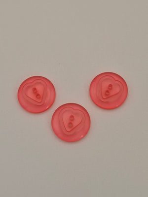 Boutons rose  - 17 mm