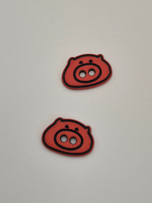 Boutons rose  - 19 mm