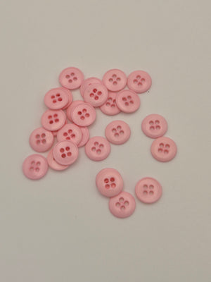 Boutons rose  - 9 mm