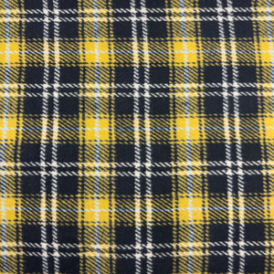 Tissu lainage manteau à carreaux bleu & noir – 410 g/m²