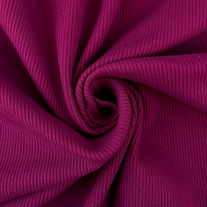 Jersey côtelé - coloris Bordeaux