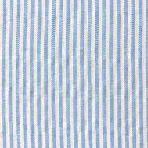 Chambray rayé bleu jean clair – 80% coton 20% polyester