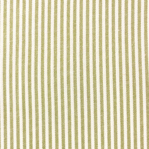 Chambray rayé vert olive – 80% coton 20% polyester