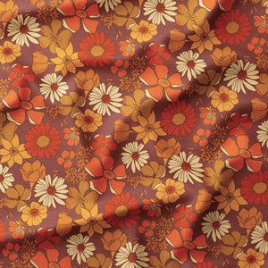 Velours milleraies Marron / Orange