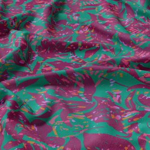 Viscose Imprimée ALAIA Vert / Violet