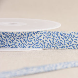 Biais feuillage 20 mm – coloris Bleu roi