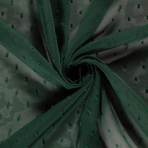 Voile Mousseline Bleu Canard Oeko-Tex