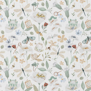 Coton imprimé Blanc/Vert (enfant)