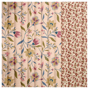 Coton matelassé pêche / beige – Certifiée OEKO-TEX®