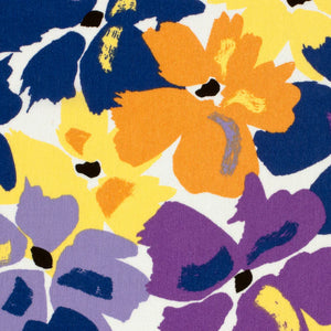 Broken Crepe - imprimé Abstrait Cobalt