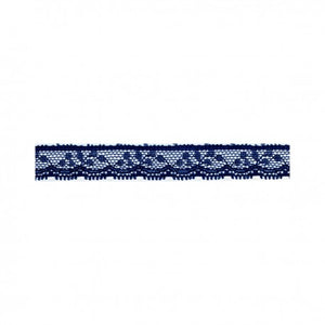 Dentelle Rachel 10 mm – Galon fin - coloris Bleu marine
