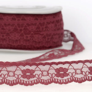 Dentelle Rachel 25 mm – Galon dentelle - coloris Bordeaux