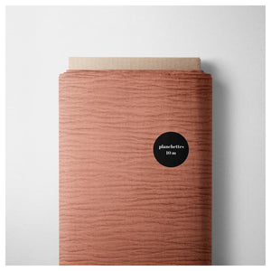 Gaze de coton unie – coloris Marsala