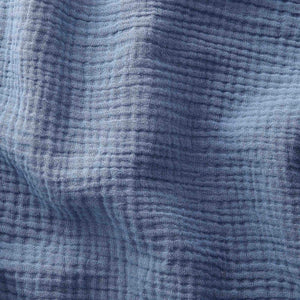 Gaze de coton unie – coloris Jean