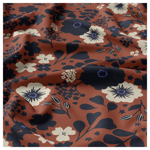 Viscose imprimée Marron / Noir – 100% Viscose – Certifiée OEKO-TEX®