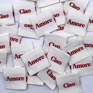 Etiquettes pliées à coudre 