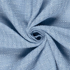 Jacquard tissu Lurex Unicolore - bleu clair
