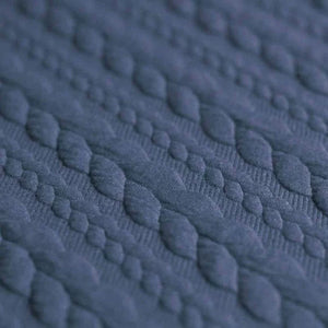 Jersey torsadé - coloris Jean foncé