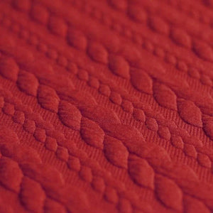 Jersey torsadé - coloris Rouge foncé