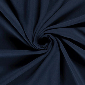 Moss Crêpe tissu Unicolore Indigo