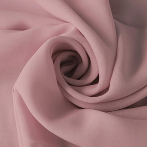 Tissu mousseline vieux rose – léger, fluide et transparent (polyester)