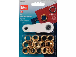 Oeillets PRYM 11 mm doré