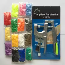 Kit pince à pressions + boutons T5 – 12 mm